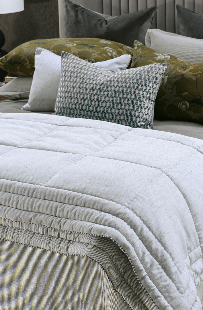 Bianca Lorenne - Tobiishi Grey Comforter (Cushion-Eurocases Sold Separately) image 0